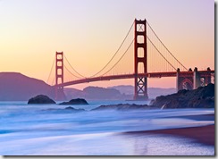 San Francisco's Golden Gate Bridge at Dusk